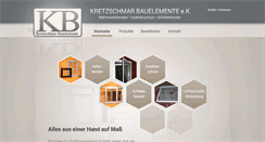 Desktop Screenshot of kretzschmar-bauelemente.de